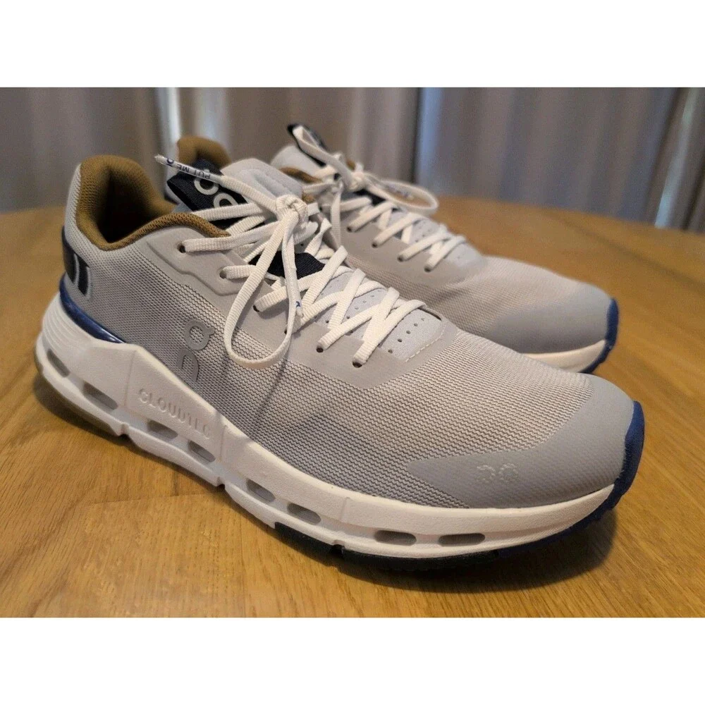 On Cloudnova Form 2 Running Sneaker Shoes Women Silver Heather Size US 8.5 EU 40